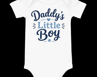 Daddy's Little Boy Bodysuit | Father's Day Infant Outfit