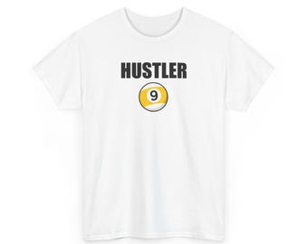 Camiseta de billar con diseño de bola 9, unisex, ideal como regalo para aficionados al billar, con diseño de bola 9, y tiburón de billar.