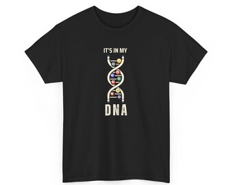 Camiseta de billar "Está en mi ADN", camiseta de billar doble hélice, camiseta unisex, diseño de billar, regalo para aficionados al billar.