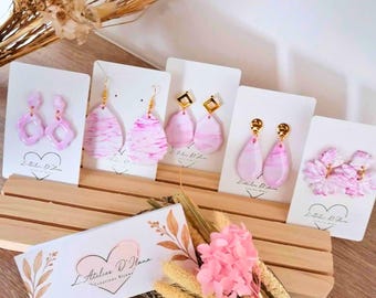Polymer clay earrings - handmade jewelry - trendy accessories for women