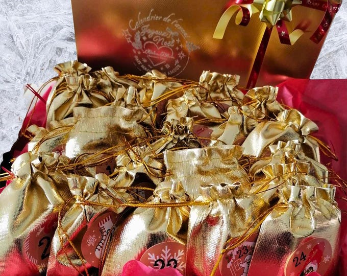 Featured listing image: Women's Jewelry Advent Calendar – 12 or 24 Surprises – Stainless Steel & Polymer Clay – Original Christmas Gift – Unique Jewelry Box