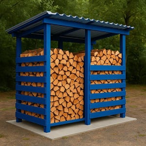 Firewood Shed Plans | Firewood Storage Shelter for Backyard | PDF DIY Project