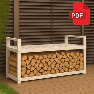 Outdoor Wood Shed Plans | Firewood Storage DIY | Instant Download Blueprint
