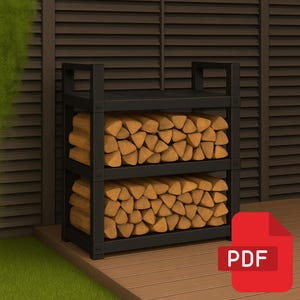 Firewood Shed Plans | Easy DIY Wood Storage Shelter | PDF Download