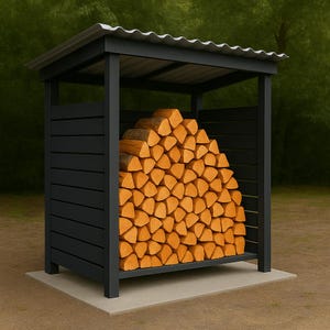 Backyard Firewood Shed Plans | Wood Storage Shed DIY | Digital Download