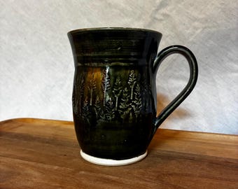 Forest mug, dark green.
