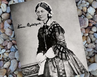 フローレンス・ナイチンゲールの額入りプリント：感動的な看護師の