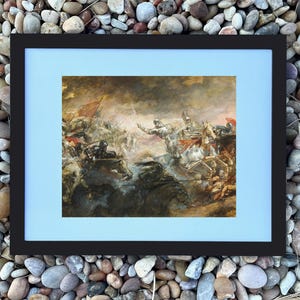The Battle of the Standard Poster – Historic 1138 English-Scottish War Art (Framed/Unframed)
