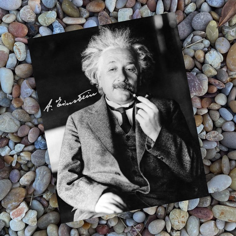 Albert Einstein Renowned Physicist Commemorative 8x10 Autographed ...