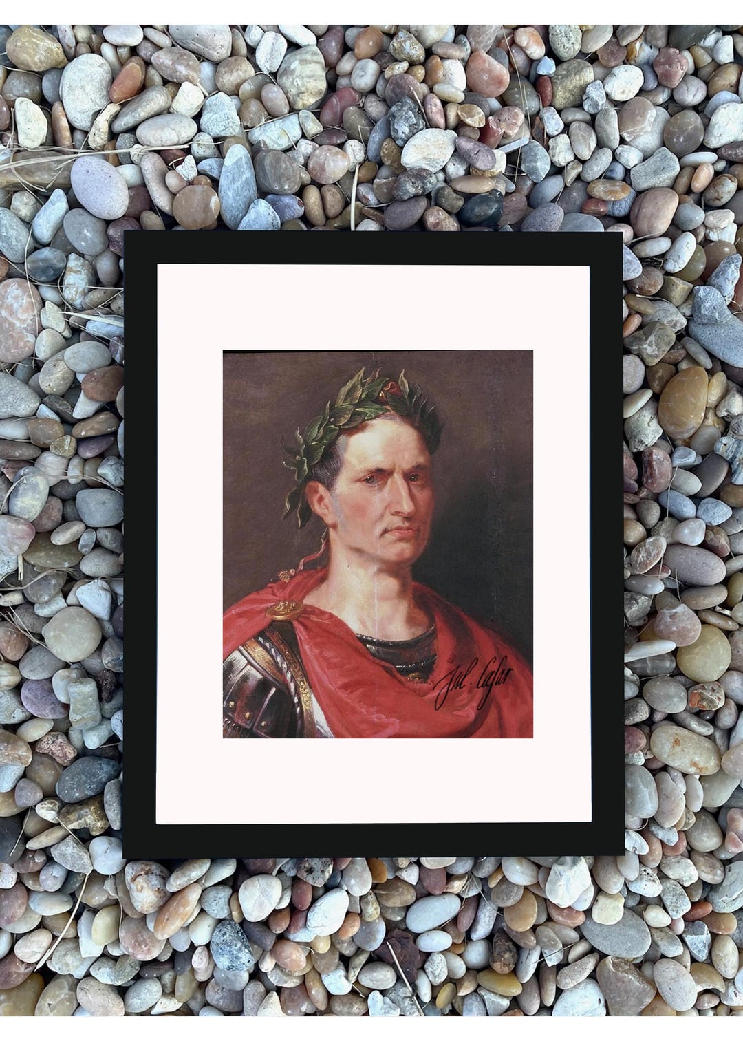Julius Caesar Poster Print With Reprint Autograph | Roman General