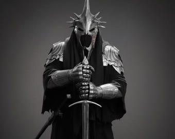 Disfraz completo de Rey Brujo Nazgûl medieval - Cosplay de El Señor de los Anillos con calidad cinematográfica