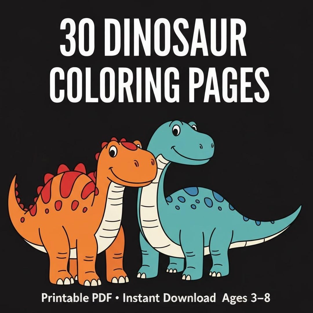 Dinosaur Coloring Pages for Kids | 30 Fun Educational Activity Sheets ...