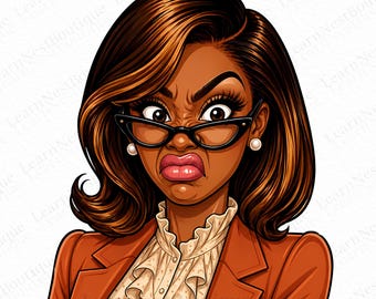 Journée du test professeur PNG Bundle, clipart réaction enseignant drôle, visage de poupée enseignant noir, Sublimation de la journée du test, 5 PNG