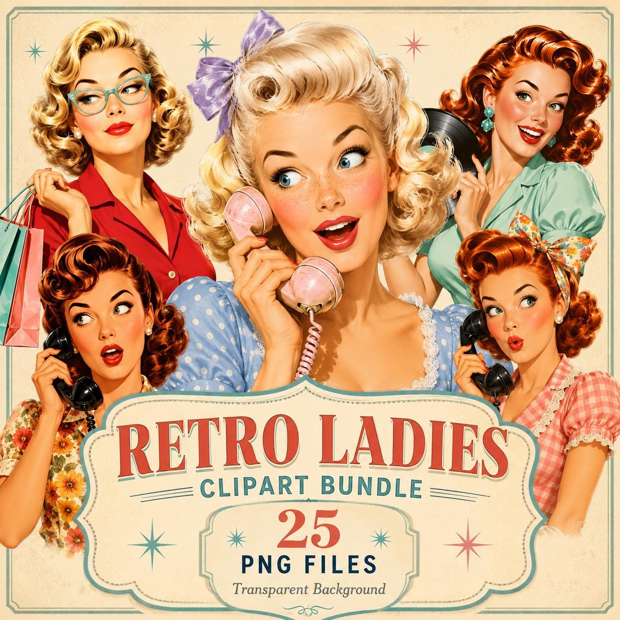 1950s pin up art - Etsy 日本