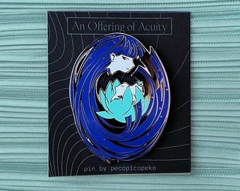 Lapis + Phos Enamel Pin