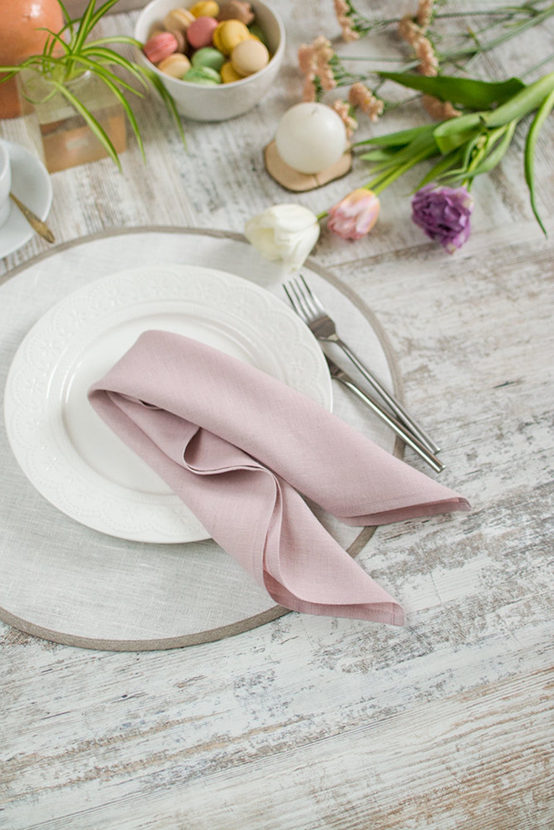 Blush pink napkins Wedding party napkins cloth Set 2 4 6 8 Etsy