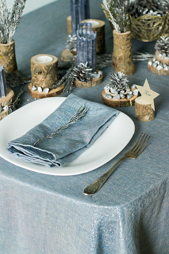 Blue Cloth Dinner Napkins