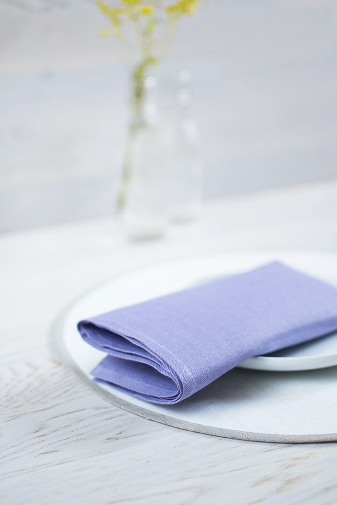 Lavender linen napkins Wedding party decor napkins Set 4 6 Etsy