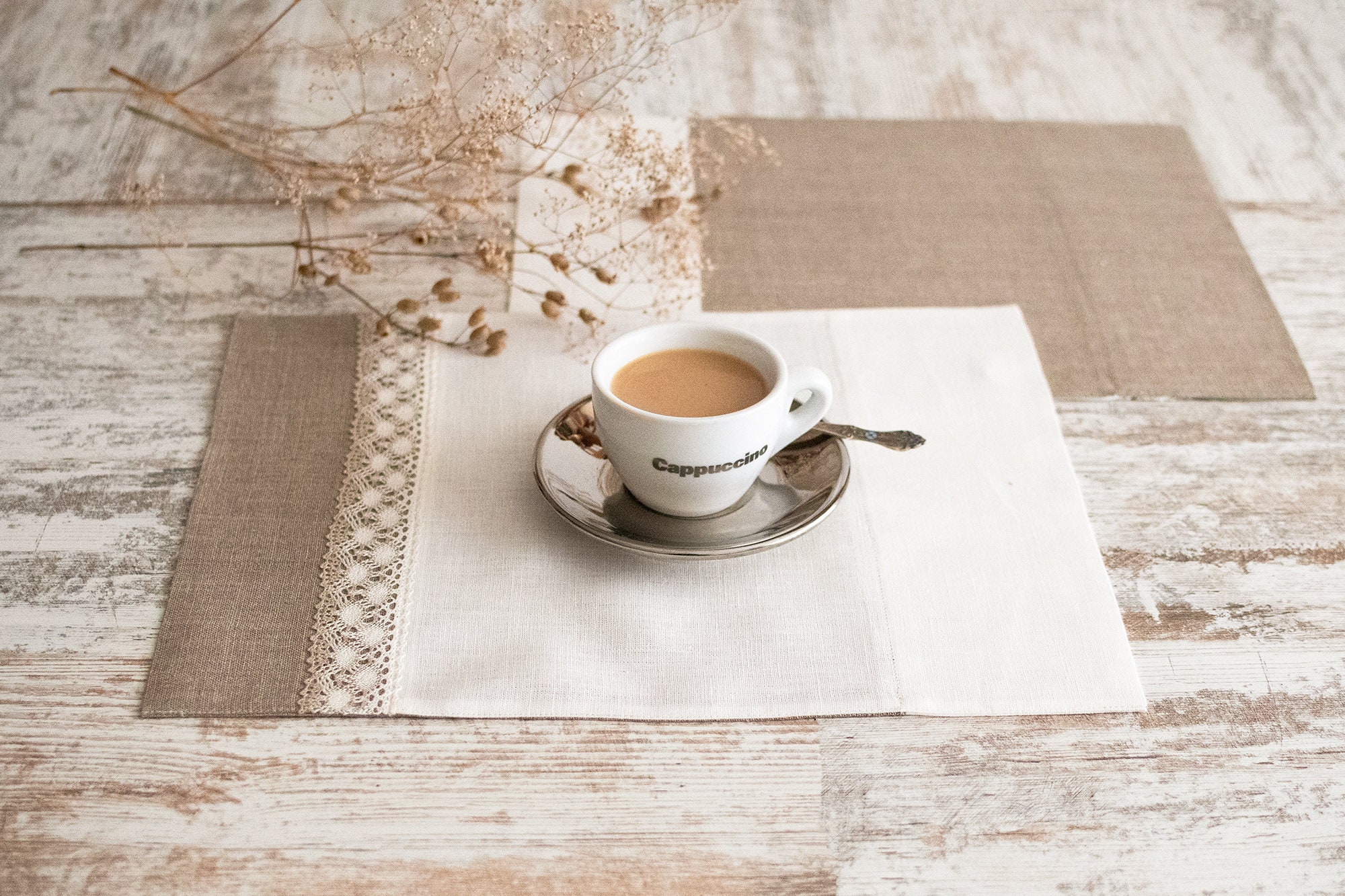 Linen Placemats Reversible Natural Placemats Shaby Chic Etsy Australia