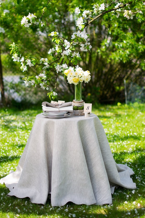 Grande nappe ronde Décor de table de mariage 70, 90, 100 Nappe en