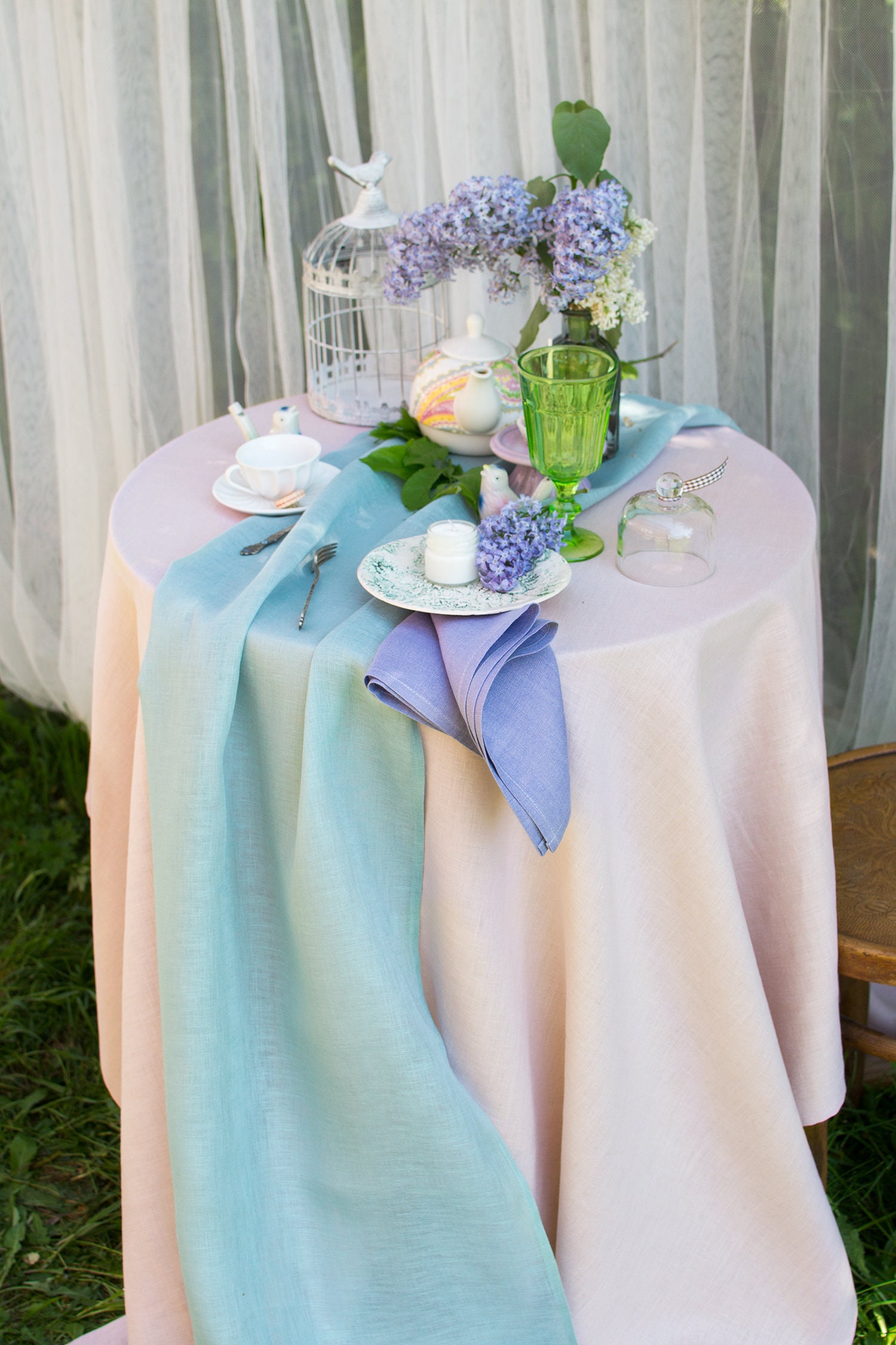 Blush Pink Washed Linen Tablecloth Wedding Dinner Table Decor Fancy Baby  Shower Party Table Cloth Event Natural Long Table Cover Boho Living - Etsy, image size:1500x2250