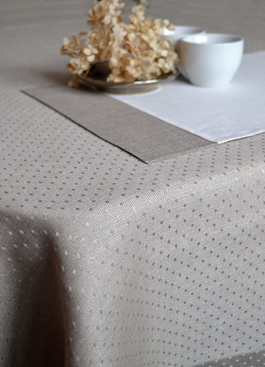 Set 6 Tovagliette In Finto Lino AOKSUNOVA Verde - Lavabili, 33x48 Cm, Per Tavolo Da Pranzo - Foto 2