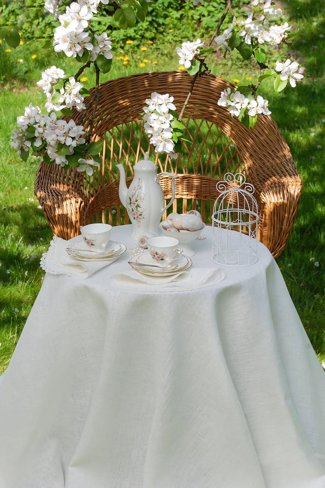 couleur A taille 140 x 140CM nappe ronde en coton et lin pour fête de  mariage, nappe nordique pour thé et café, décoration de cuisine