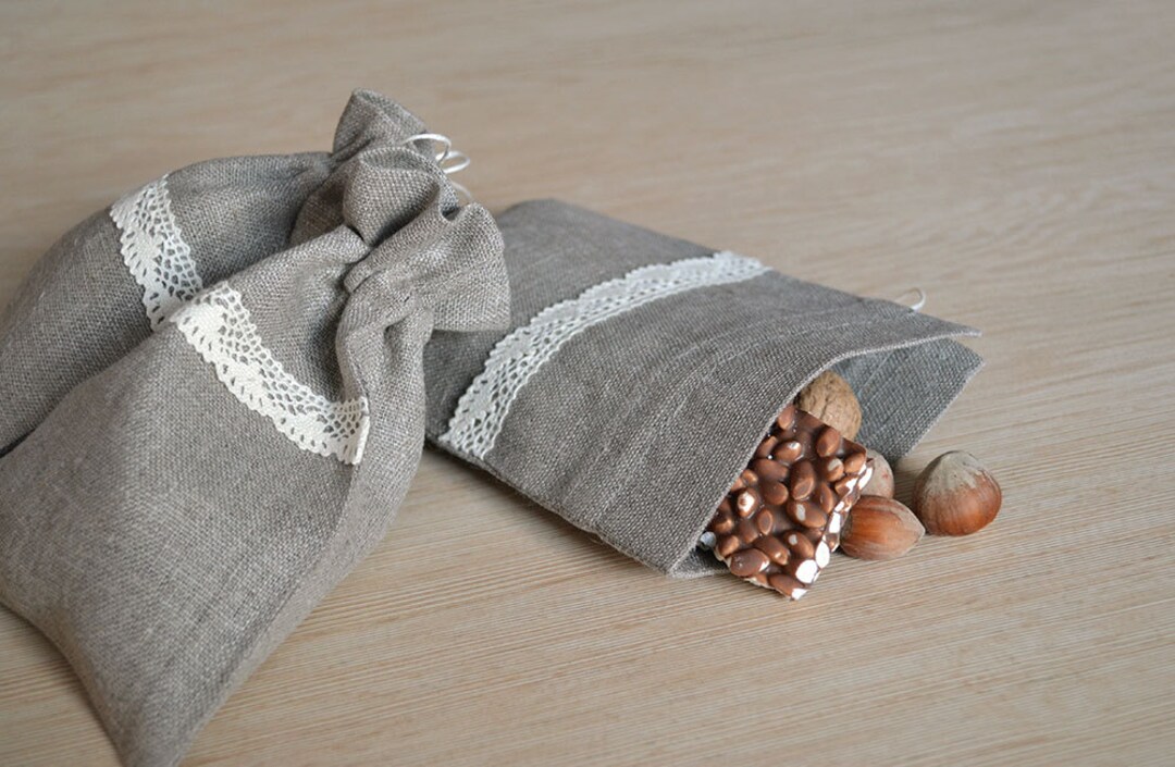 Linen Bags Wedding Favour Gift Bags Baby Shower Favor Bags Set Etsy