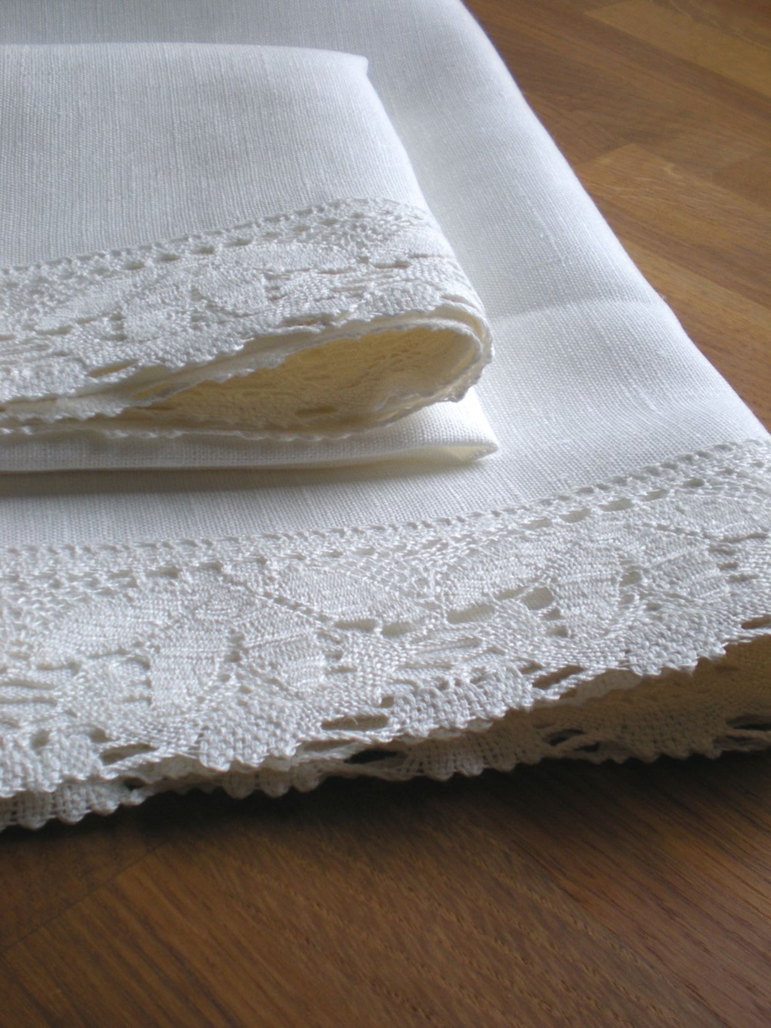 White Linen Towels Set of 2 Hand Towels Christmas Gift Towels Etsy