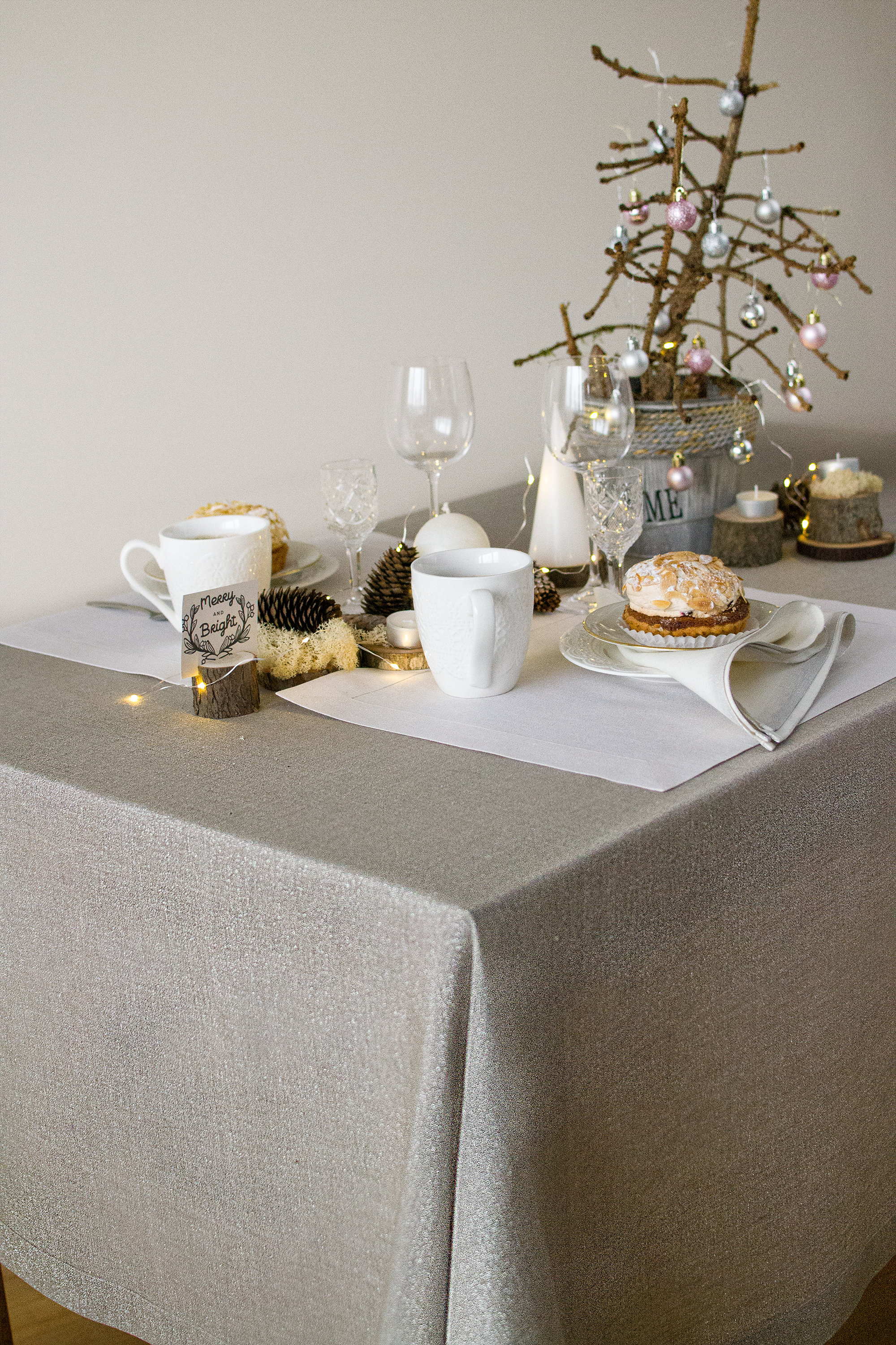 Silver Linen TABLECLOTH Metallic Wedding Dinner Table Cover Extra Long  Hanukkah Natural Table Cloth Sparkly New Year Party Table Decor - Etsy, image size:2000x3000