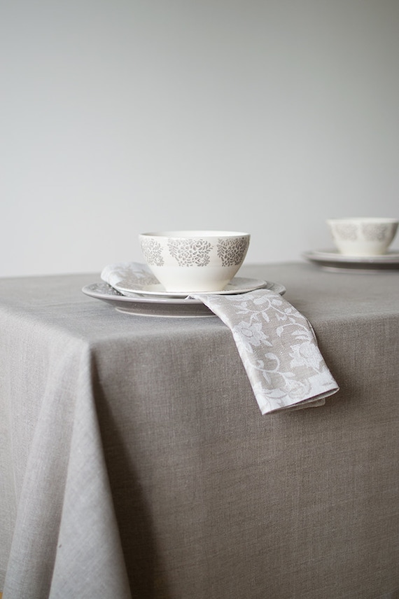 Gray rectangle tablecloth deals