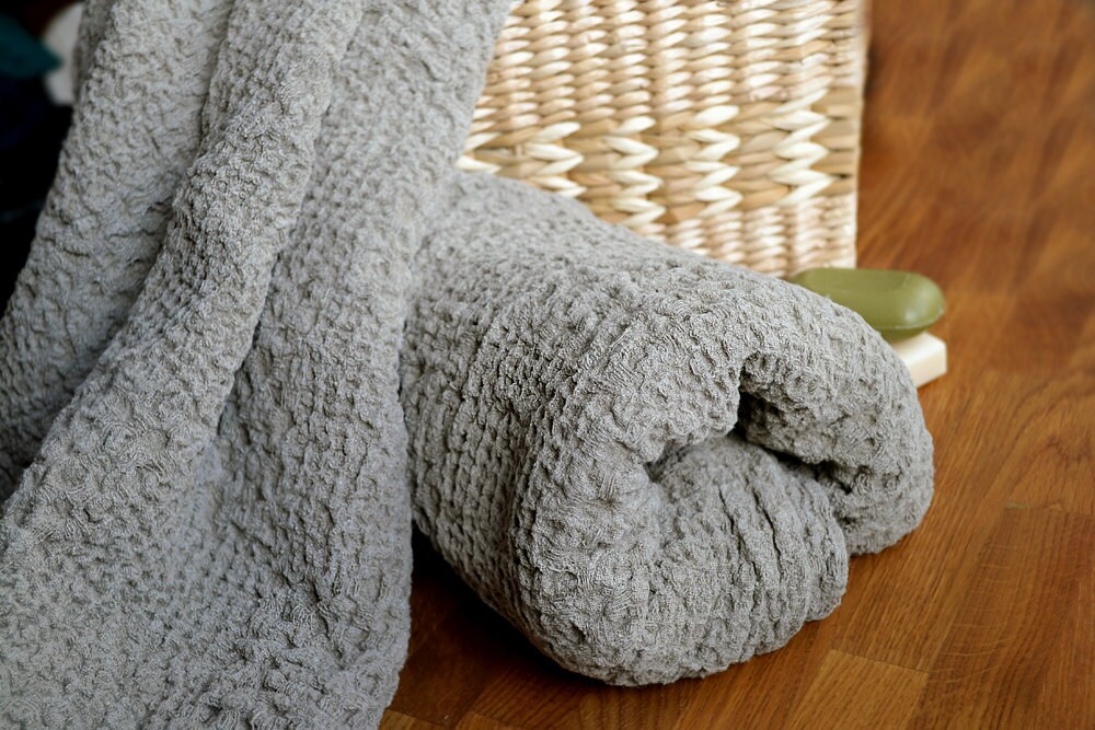 Natural Linen towels Set 2 throw towels Massage heavy towel Etsy