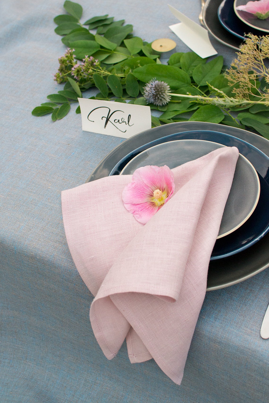 Blush pink napkins Wedding party napkins cloth Set 2 4 6 8 Etsy