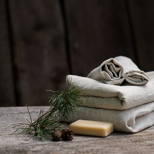 Natural linen towel Large throw towel plaid bath towels Bath Sheets Pre washed throw Sauna towel Beach Sheet Gift linen towel Flat sheet image 6