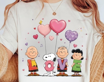 Snoop Valentine Love PNG, Peanuts Love Png, Snoopy with hearts Png, Cute Valentine Family Hearts PNG, Love Heart Valentine Digital Download