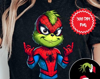 Spiderman Christmas Png, Superhero Christmas Coffee Png, Kid Christmas Sublimation, Merry Christmas Png, Santa Xmas Png