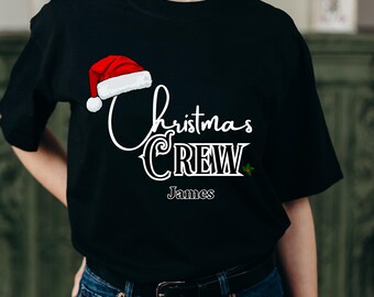 Custom Christmas Crew PNG, Family Christmas Matching Shirts PNG, Christmas Party Shirts PNG , Christmas Group , Squad Canva Editable Png