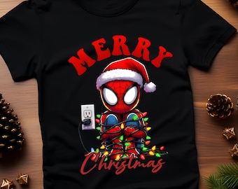 Spiderman Christmas Png, Superbohater Christmas Coffee Png, Dziecięca Sublimacja Bożonarodzeniowa, Wesołych Świąt Png, Święty Mikołaj Xmas Png