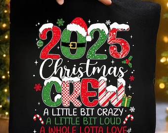 Retro Christmas Crew Png, Dopasowany rodzinny projekt świąteczny, Para reniferów Świętego Mikołaja Png, Projekt świątecznej koszulki, Christmas Squad Png