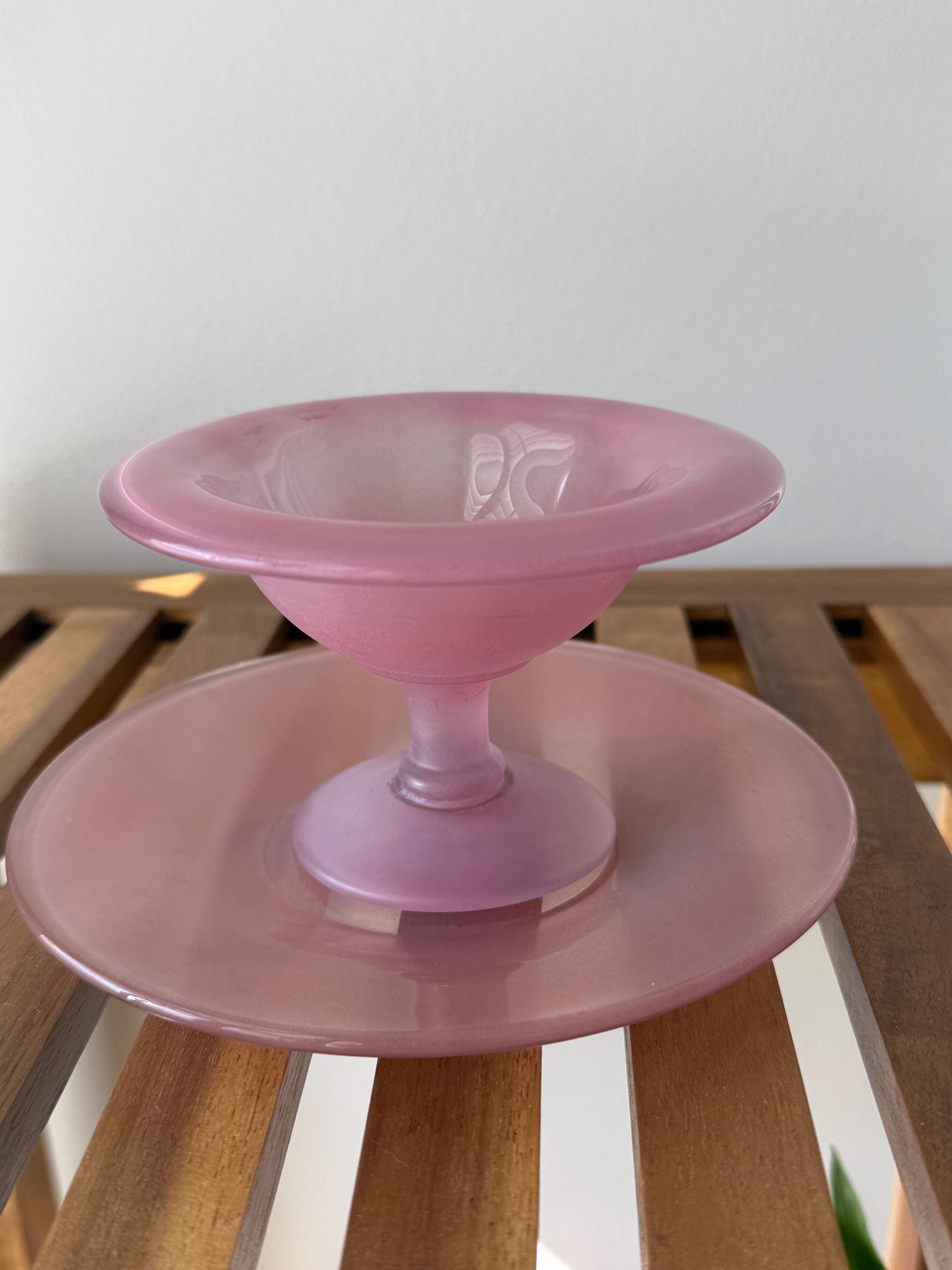 Steuben Pink Glass - Etsy