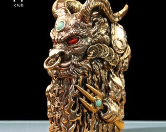 3Dデモンラムメタルライターケース｜プレミアムな手彫りの高浮き彫りデザイン