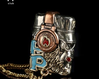 3D Gorilla DJ Lighter – Metal Hip Hop Collectible – Glow in the Dark – Heavy Brass Design