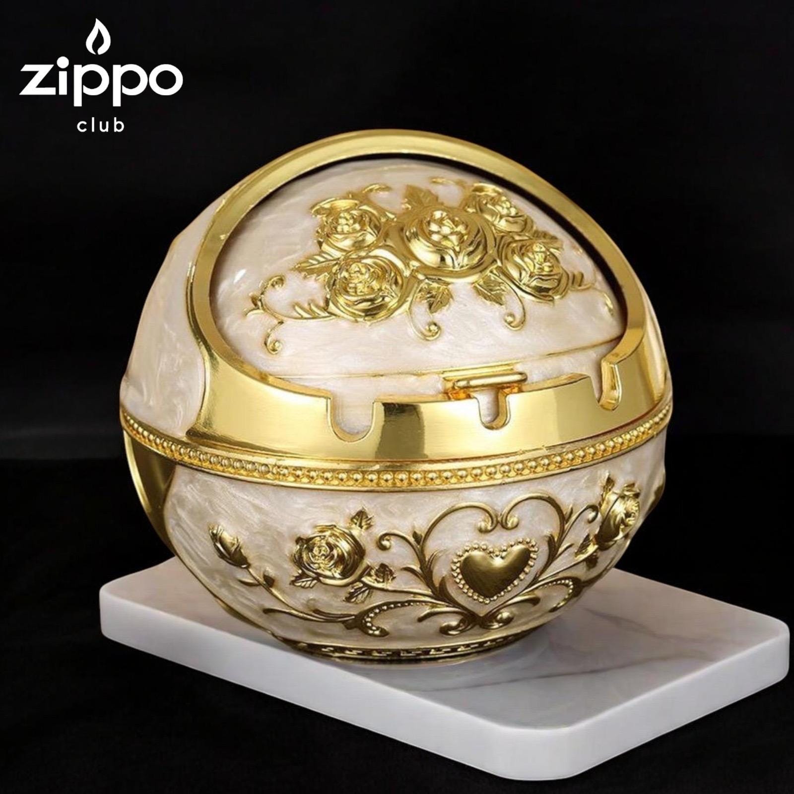 White & Gold Floral Ashtray | Elegant Home Decor Gift - Etsy