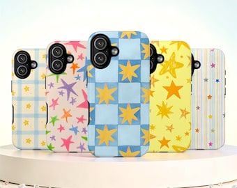 Vintage Whimsy Artistic Star MagSafe Phone Case: Y2k Trendy Cover iPhone 17 Samsung
