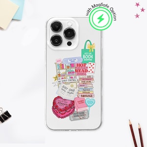 Bookish Receipt MagSafe Phone Case, Smut Reader Phone Cover, Booktok Merch Gift, Library Girl, iPhone 16 Pro Max 15 14 13, Samsung S25 S24