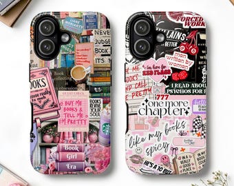 Smut Bookish Collage MagSafe Phone Case, Book Lover Gift, Booktok, iPhone 17 16, Samsung