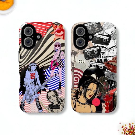 Kawaii Anime Girl Moodboard MagSafe Phone Case, Japanese Manga Cover, iPhone 17
