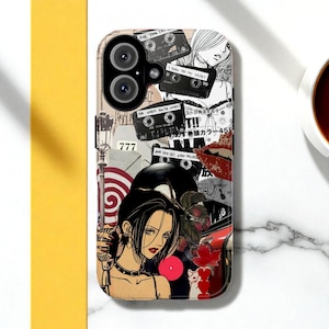 Anime Girl Moodboard MagSafe Phone Case, Japanese Manga Cover, iPhone 17 16 15 14 13 12 11 X XR XS XMAX SE2020 8 7 6, google pixel 9 8 7 6 5 4 3 2, Samsung S25 S24 S23 S22 S21 S20,  iphone 17 air, iphone 17 pro max, S23FE, japanese anime art, grunge moodboard, weeb gift, kawaii cartoon girl collage, grunge music collage, abstract japanese scrapbook, retro japanese moodboard, kdrama collage, cute anime girl cover,  kawaii striped cover, cute e-girl case, anime lover gift, dual layer protection