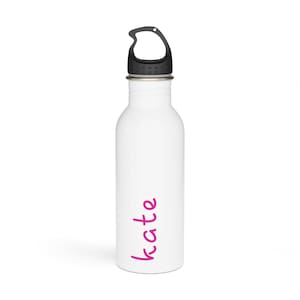 Personalized Island Water Bottle, Custom Lover Tumbler, White Island Inspired Tumbler, Bridesmaids Gift, Tropical Themed Gift, bacherlorette