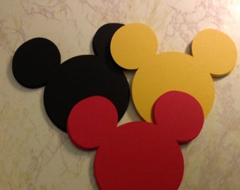 30 Mickey Mouse Die Cuts 3 inch